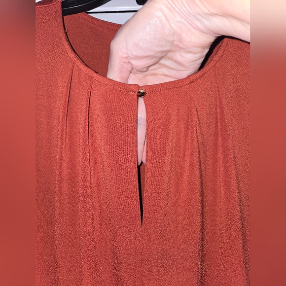 H&M Women's M Sleeveless Rust Red Dress - Picture 3 of 12